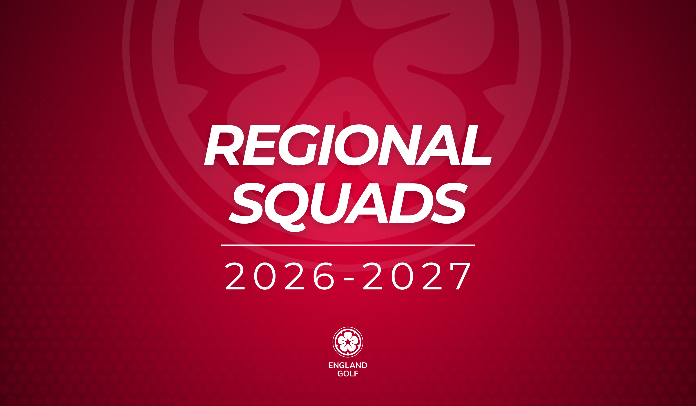 England Golf Regional Squads Announced